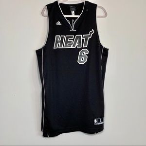Adidas LeBron James Miami Heat basketball jersey